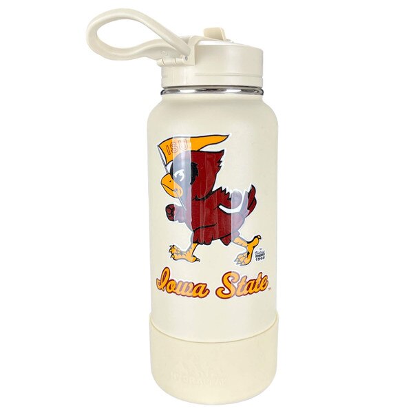 HydraPeak Pennant Cy 32 oz. Cream Bottle with Boot & Straw Lid